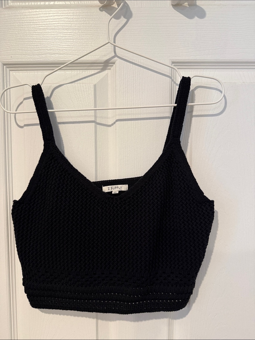 Z Supply Black Sweater Cropped Tank